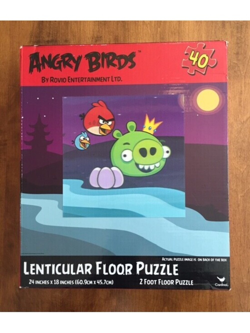 ANGRY BIRDS LENTICULAR FLOOR PUZZLE Rovio Entertainment 40 PIECES 24 x 18 inches